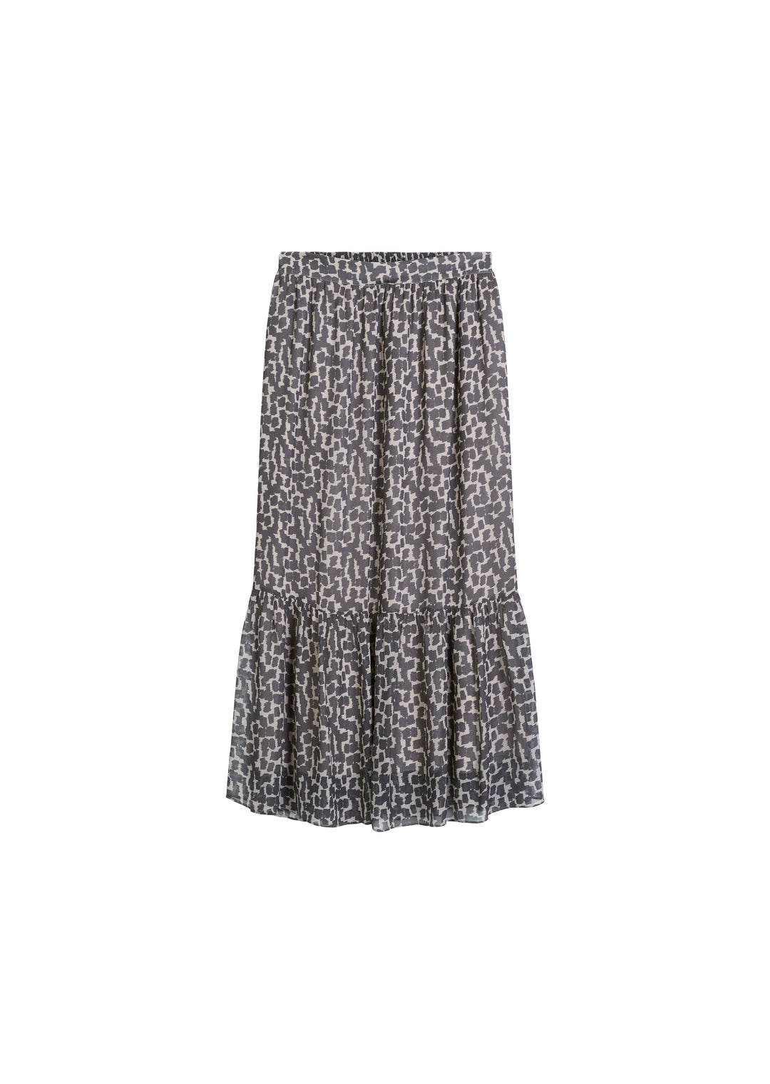 Woven Skirts Crinkle Viscose, Dark Grey_Multi_02 0533 Bild 1