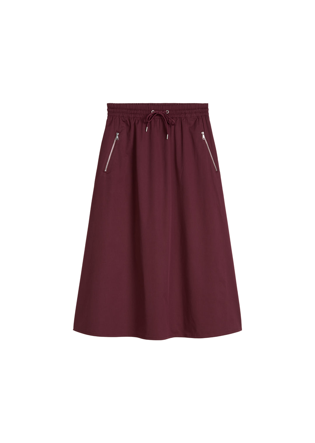 Woven Skirts, Midi Flare Skirt, Merlot Red 6932 Bild 1