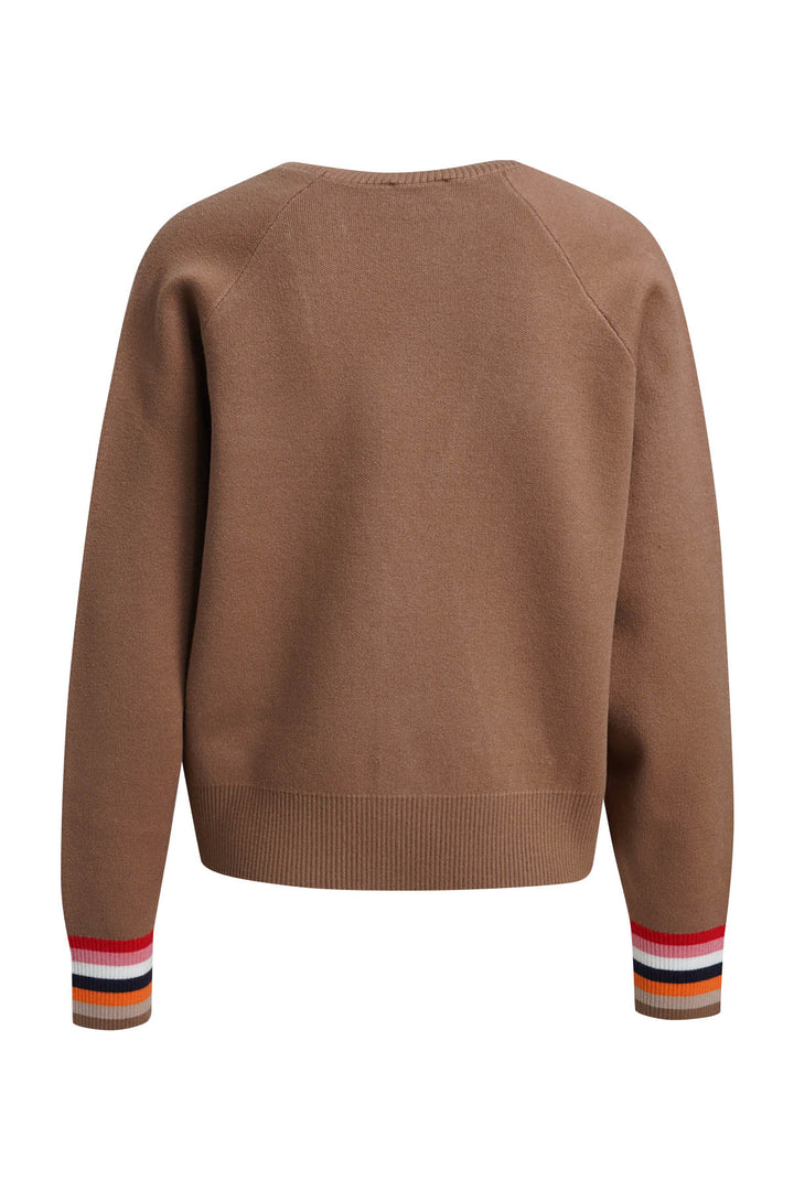 1/1 RAGLAN SLEEVES W EMB, CARAMEL PRINT 1904 Bild 2