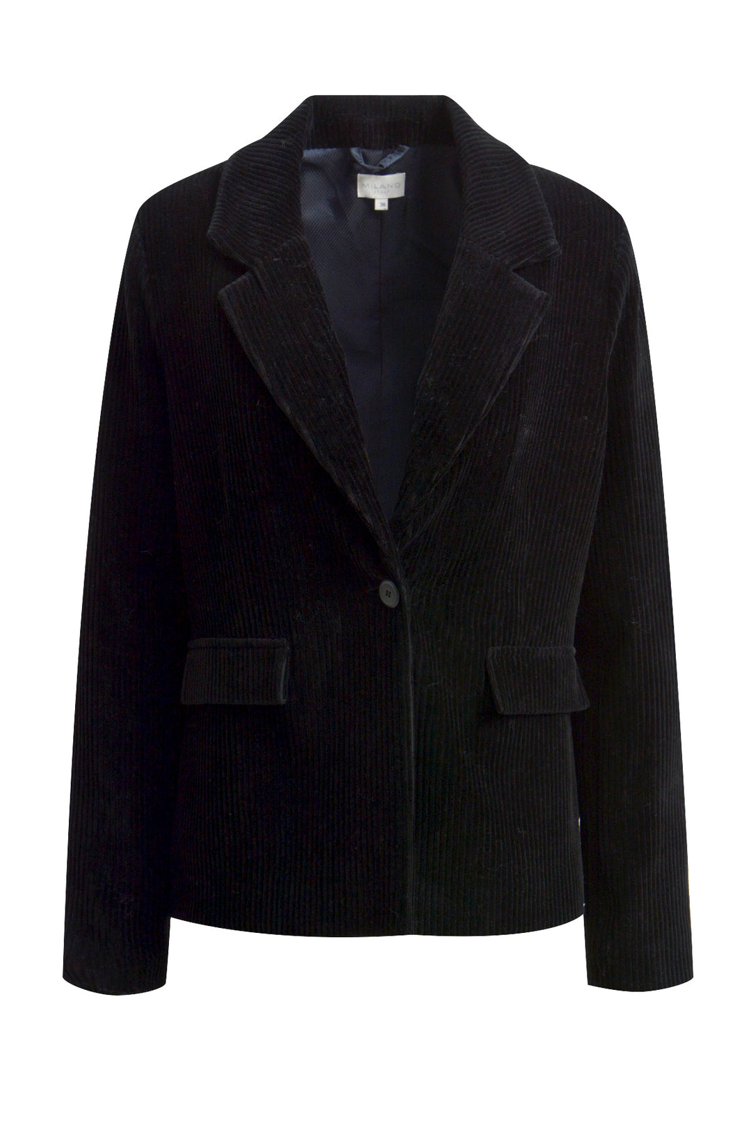 BLAZER W COLLAR AND LAPEL, FLAP POC, BLACK 099 Bild 1
