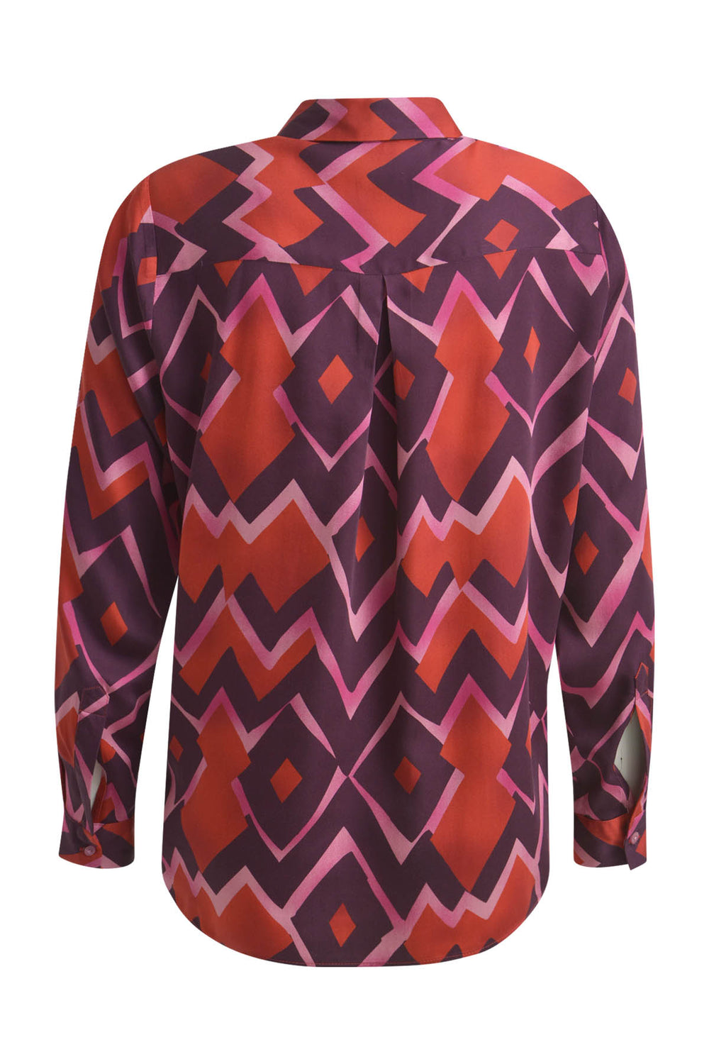 BLOUSE W COLLAR AND PLACKET AE 1/1, BERRY PRINT 1416 Bild 2