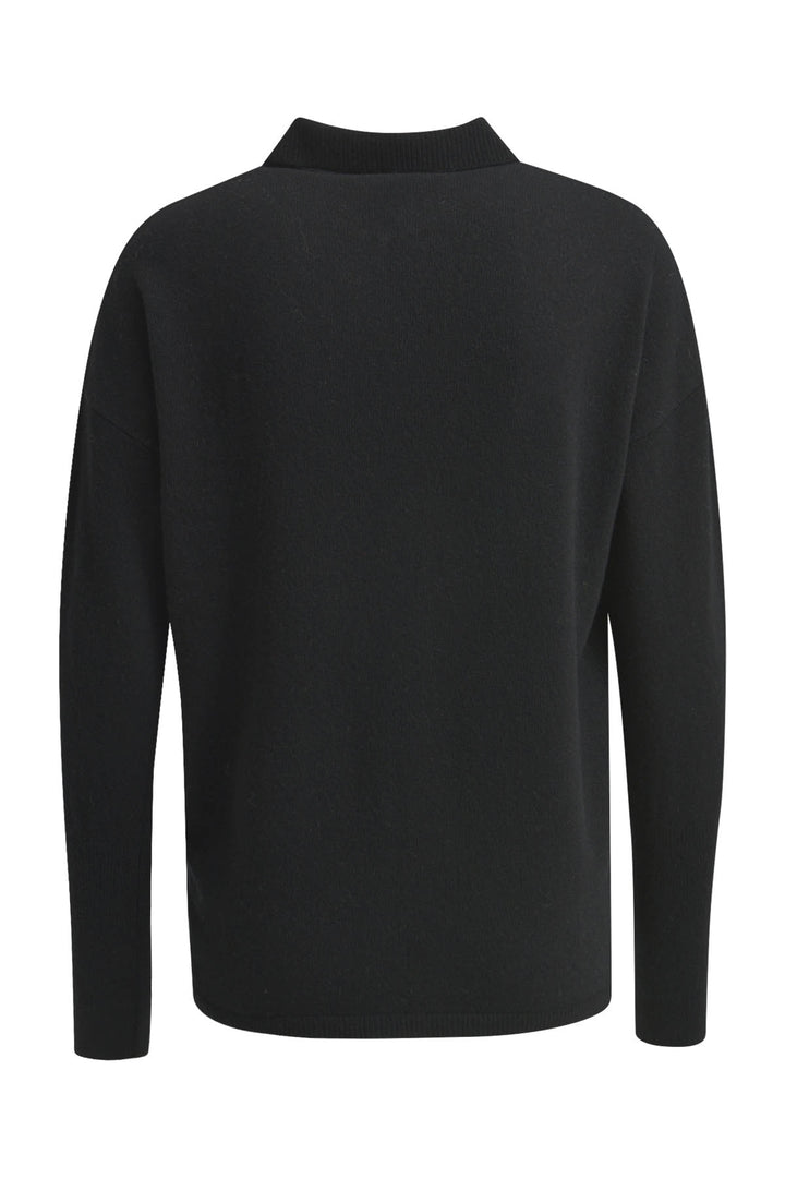 KNITTED SHIRT W COLLAR AE PLACKET,, BLACK 099 Bild 2