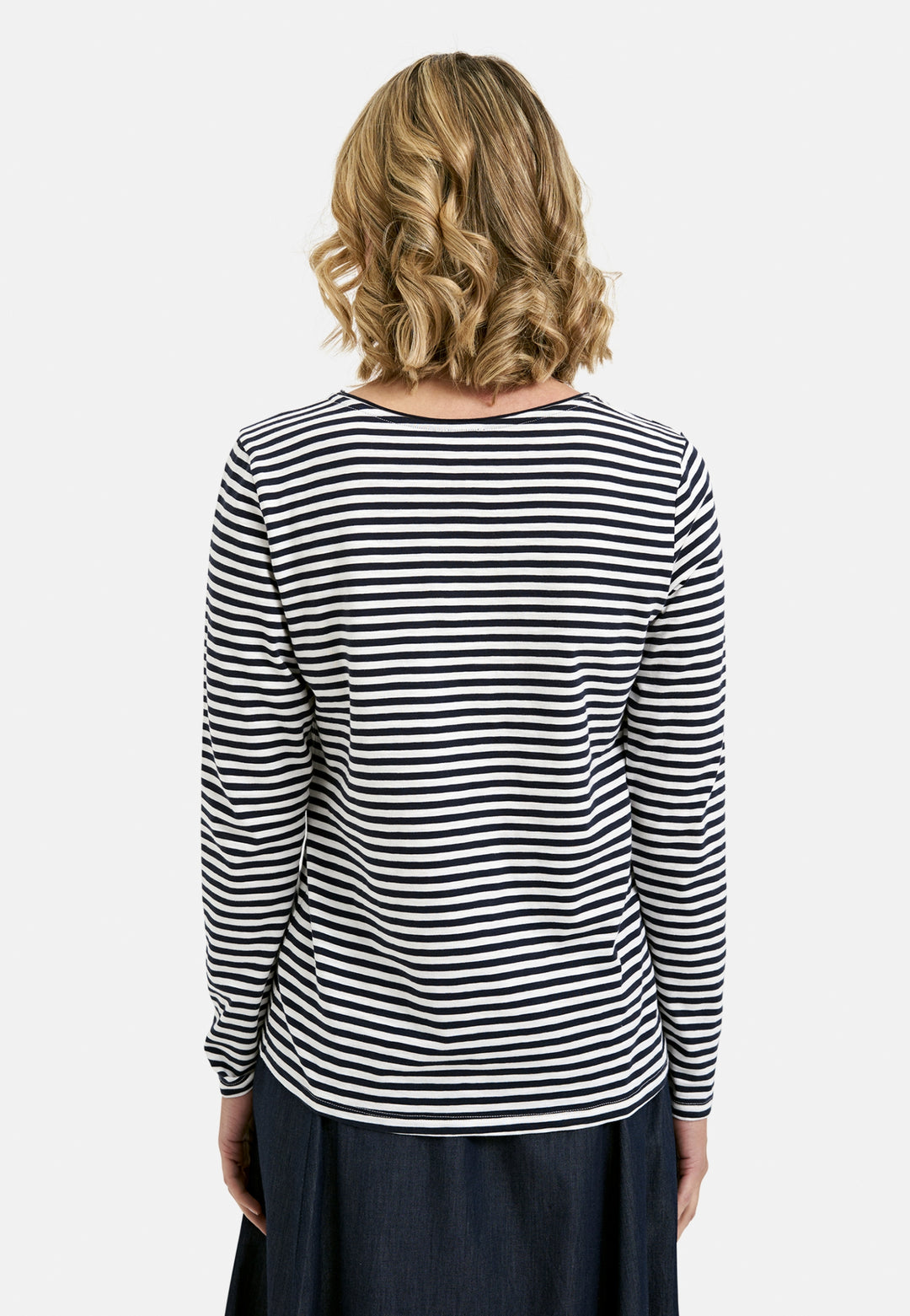 LONGSLEEVE W ROUNDNECK, NAVY PRINT 1605 Bild 3