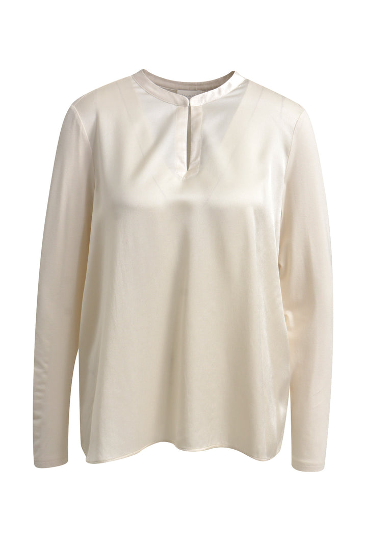 LONGSLEEVE WITH ROUNDNECK AND SLIT, CREAM 111 Bild 2