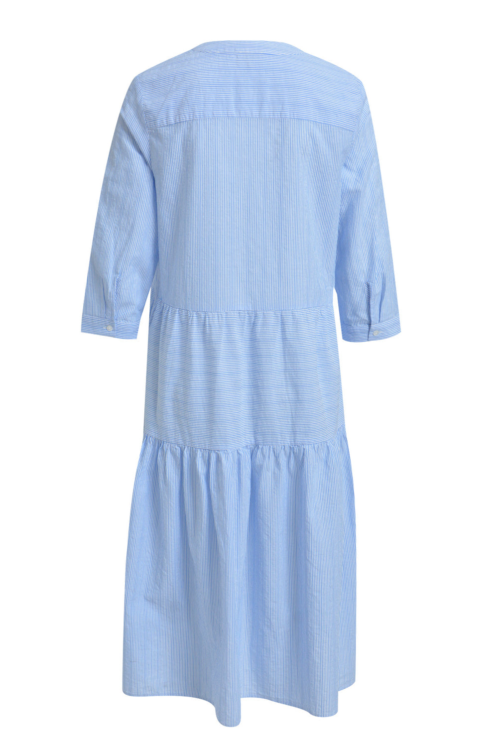 MIDDIDRESS W VOLANTS 3/4 SLEEVE, AZUR PRINT 1622 Bild 2