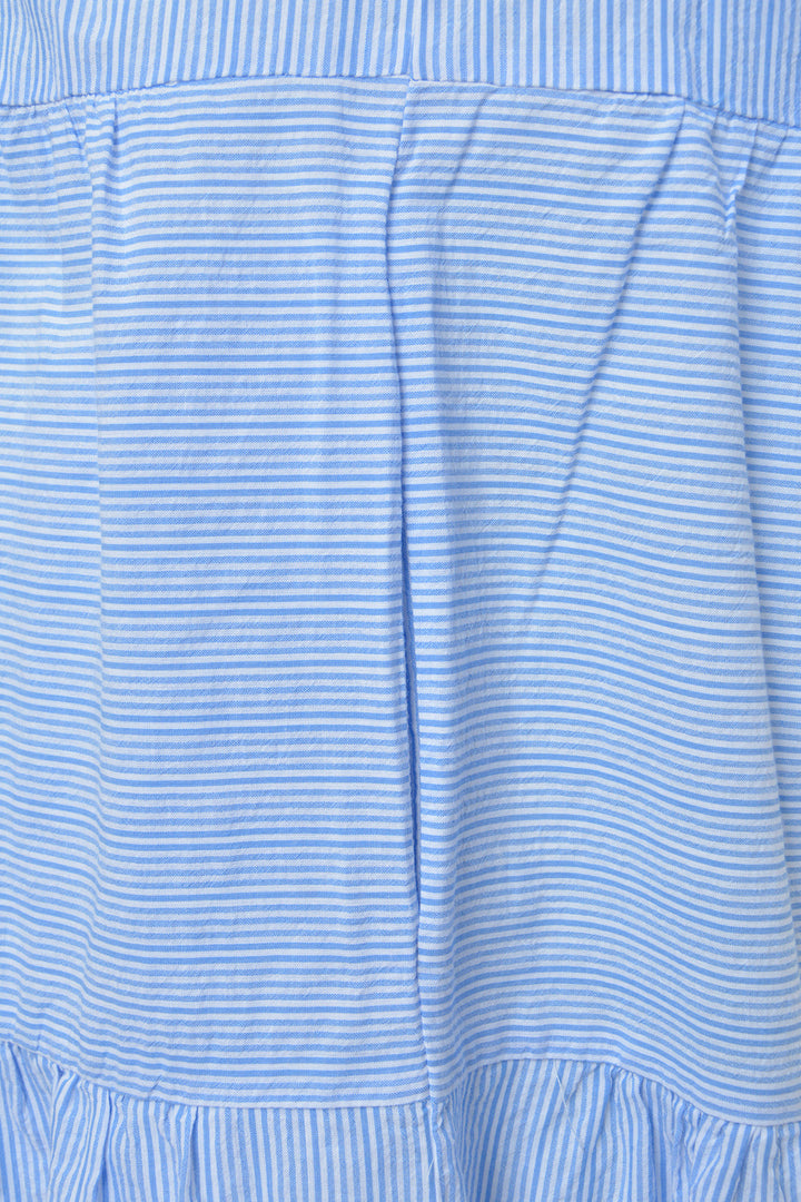 MIDDIDRESS W VOLANTS 3/4 SLEEVE, AZUR PRINT 1622 Bild 3