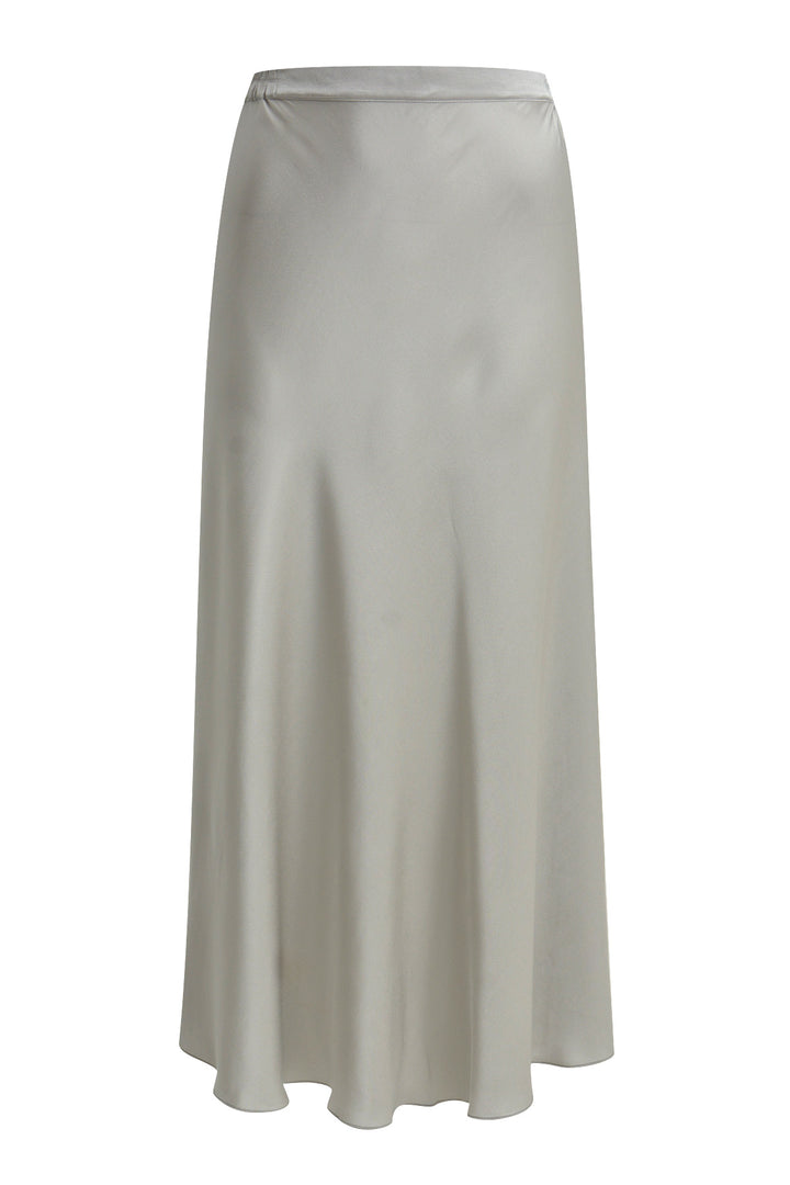 MIDISKIRT W ELASTIC AT BACK WB, SILVER 805 Bild 1