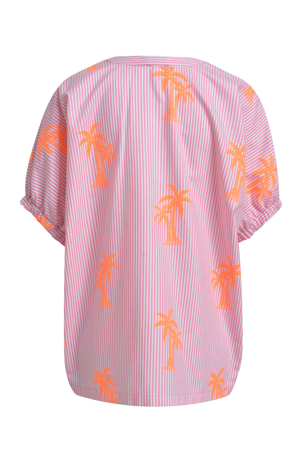 OVERSIZED BLOUSE W NECKPANEL, PLACK, PINK PRINT 1406 Bild 2