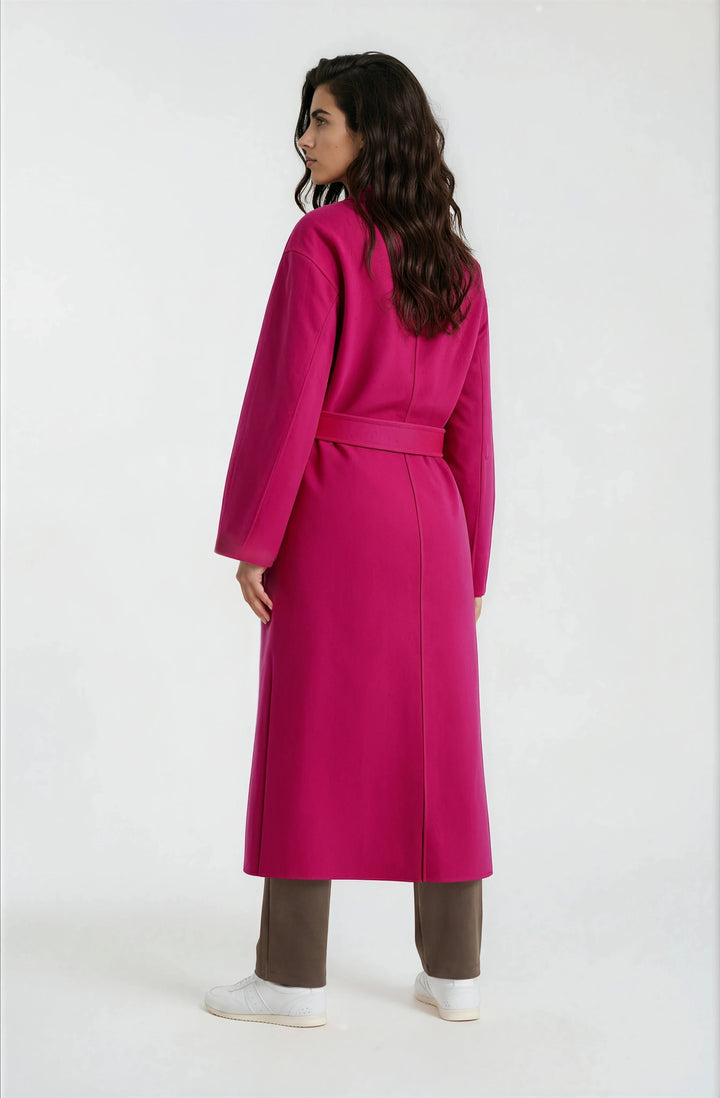 OVERSIZED COAT W LAPEL COLLAR 1/1 S, FUCHSIA 419 Bild 2