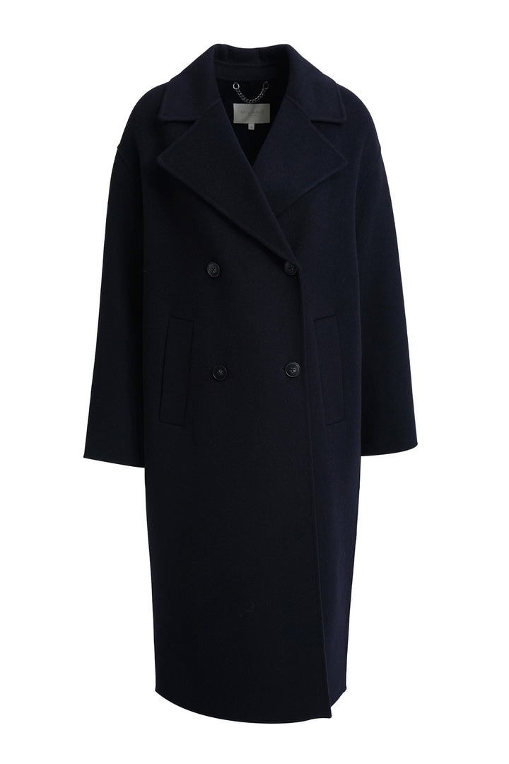 OVERSIZED COAT W LAPEL COLLAR 1/1 S, NAVY 605 Bild 4