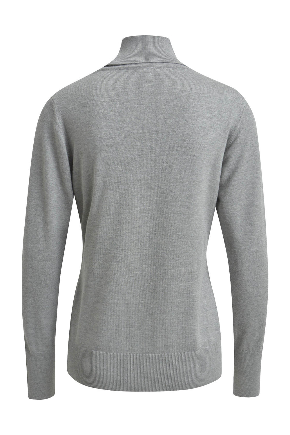 PULLOVER W TURTLE NECK, 1/1 SLEEVES, GREY MELANGE 809 Bild 2