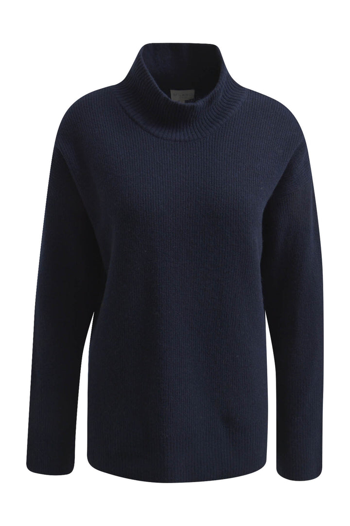 PULLOVER WITH TURTLE NECK, WIDE 1/1, DARK BLUE 607 Bild 1