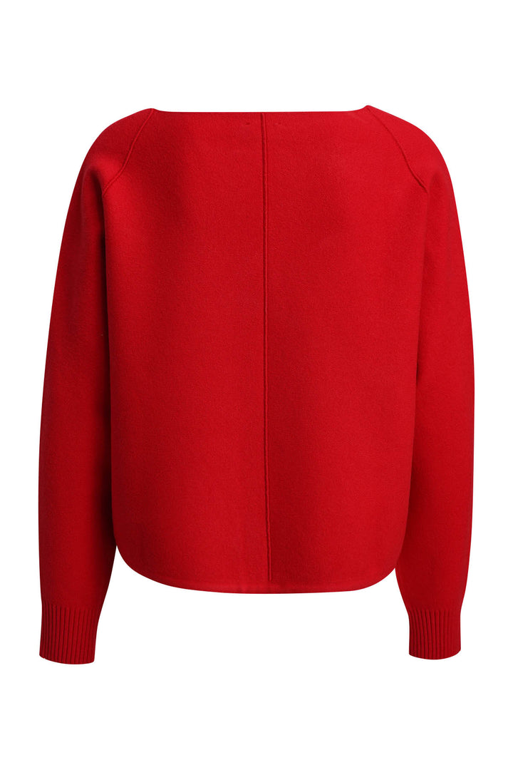 RAGLAN SWEATER WITH TUNNEL AT HEM, CHILI 449 Bild 6