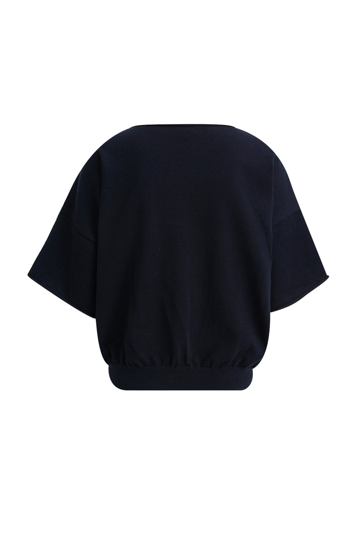 ROUND NECK PULLOVER 3/4 SLEEVES, NAVY 605 Bild 2
