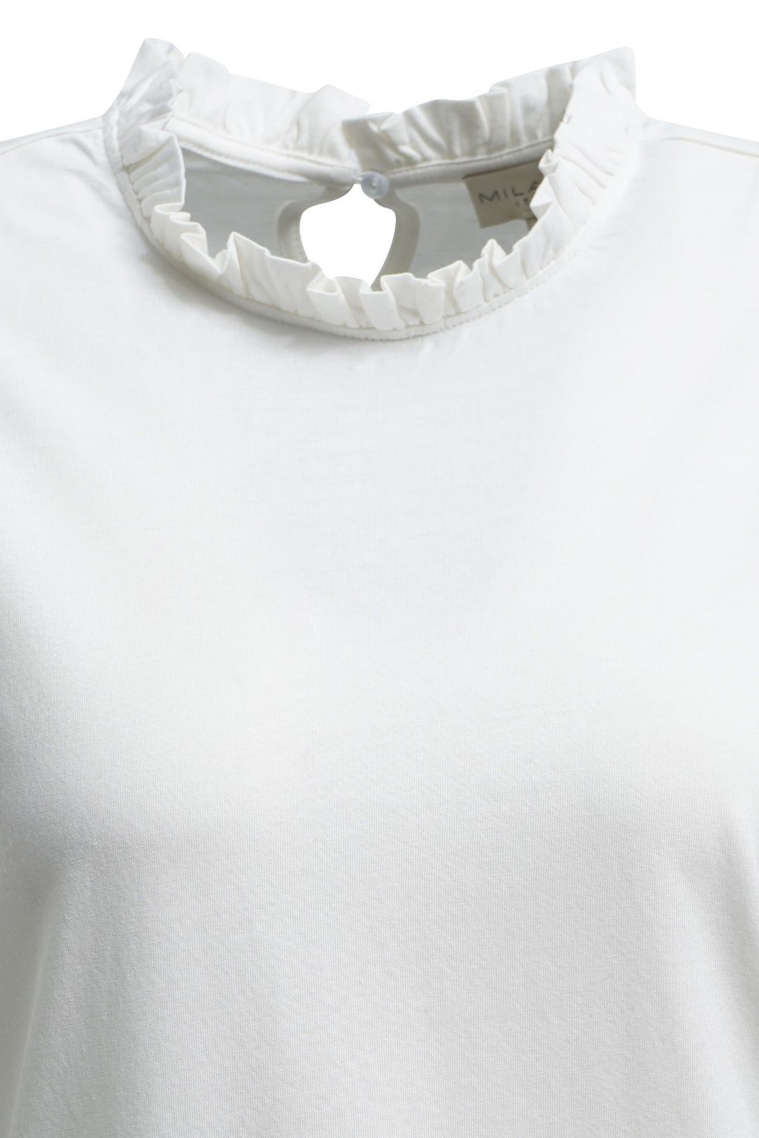 ROUND NECK WITH RUFFLE 1/1 SLEEVE B, OFFWHITE 104 Bild 3