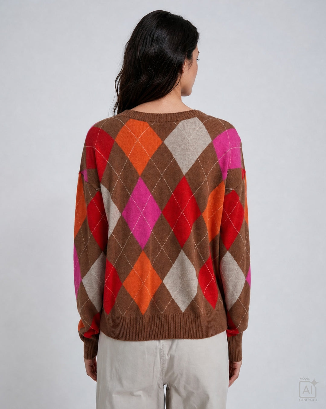 ROUNDNECK PULLOVER WITH OVERSIZED S, CHILI PRINT 1449 Bild 2