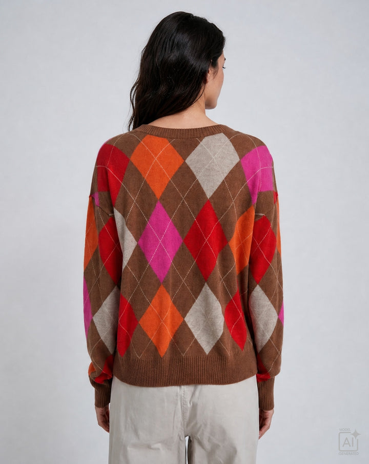ROUNDNECK PULLOVER WITH OVERSIZED S, CHILI PRINT 1449 Bild 2