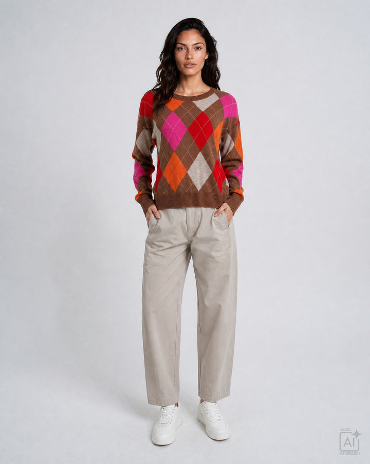 ROUNDNECK PULLOVER WITH OVERSIZED S, CHILI PRINT 1449 Bild 4