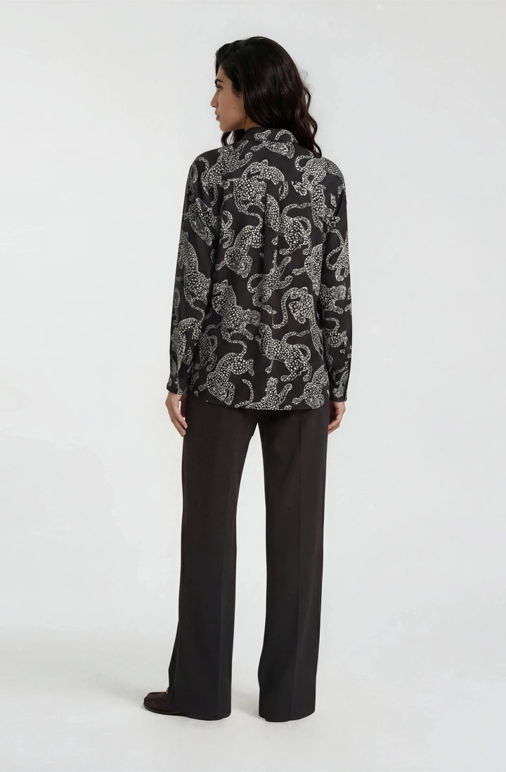 SHIRT BLOUSE 1/1 SLEEVE, MOCCA PRINT 1918 Bild 2