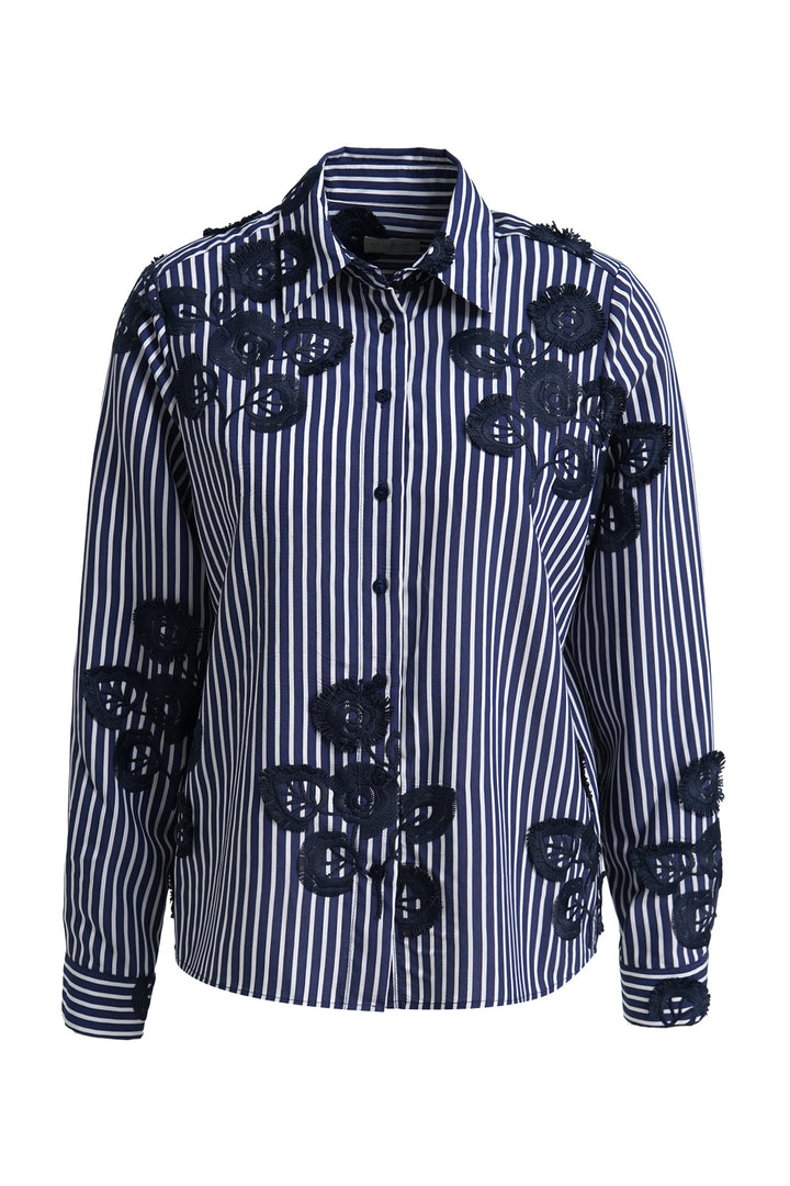 SHIRT BLOUSE 1/1 SLEEVE, NAVY PRINT 1605 Bild 5