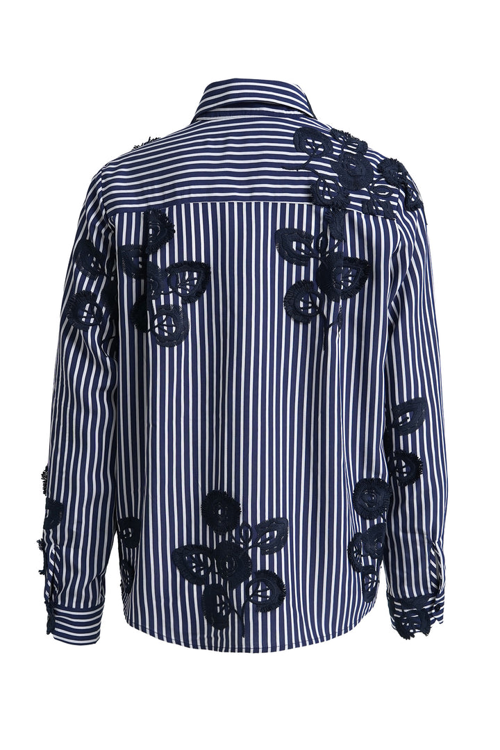 SHIRT BLOUSE 1/1 SLEEVE, NAVY PRINT 1605 Bild 6
