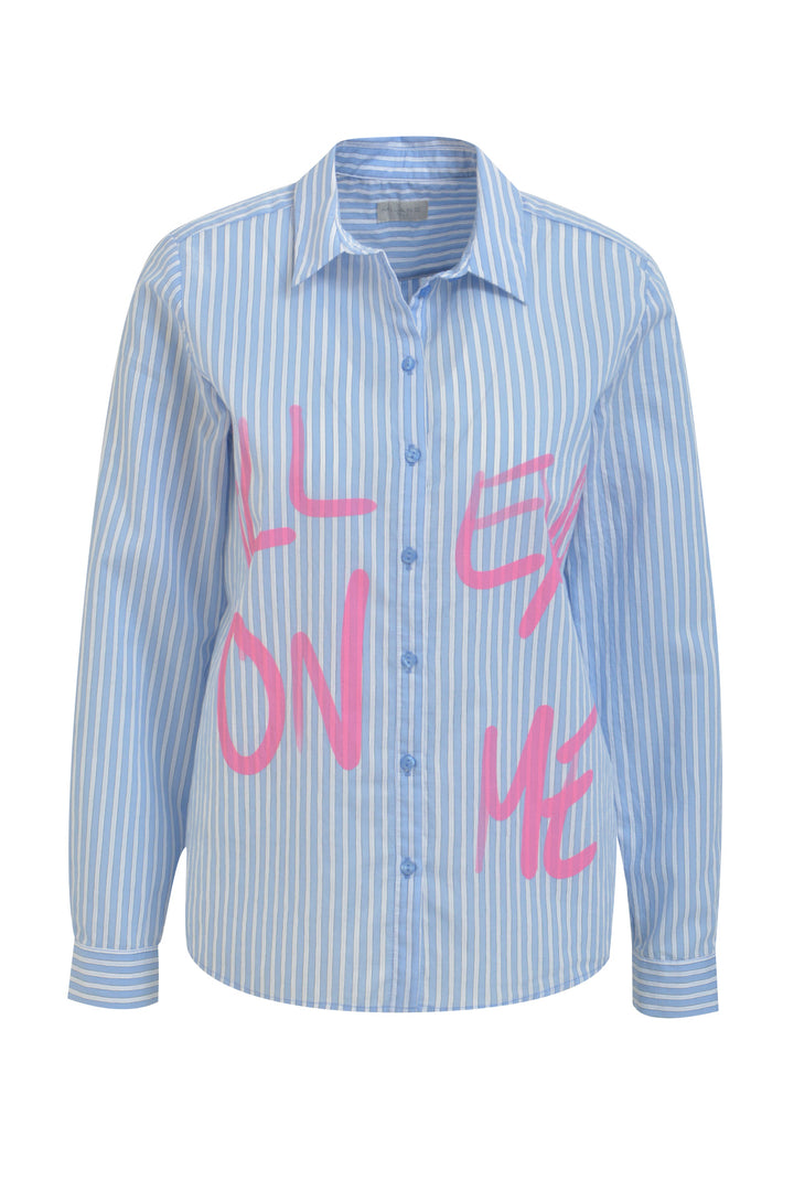 SHIRT BLOUSE 1/1 SLEEVE, OCEAN PRINT 1604 Bild 1