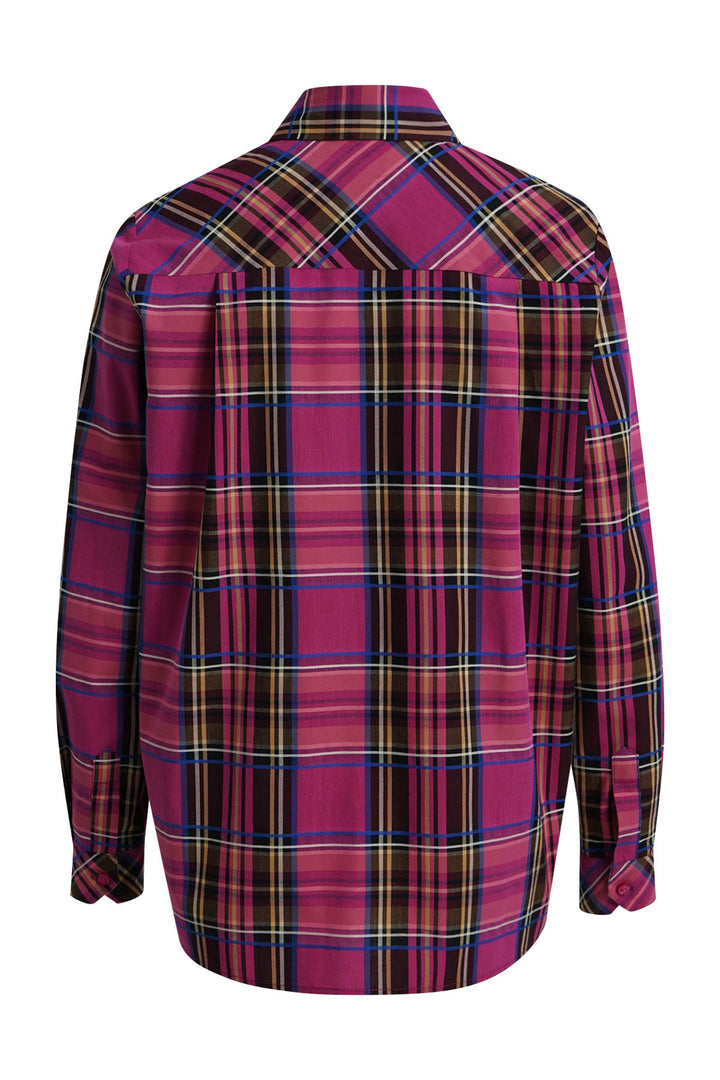 SHIRT BLOUSE 1/1 SLEEVE WITH CHEST, FUCHSIA PRINT 1419 Bild 2