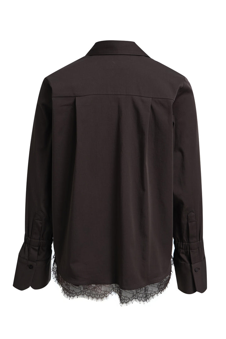 SHIRT BLOUSE W/ ELASTIC GATHERING A, MOCCA 918 Bild 6