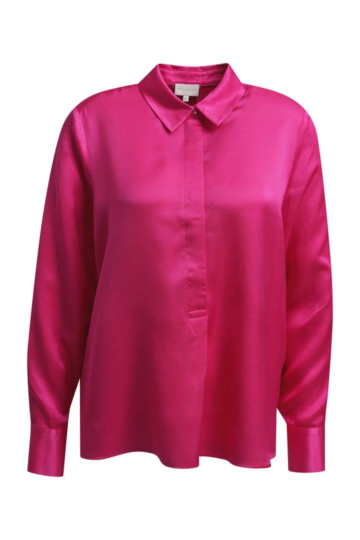 SHIRT BLOUSE WITH HALF PLACKET 1/1, FUCHSIA 419 Bild 1