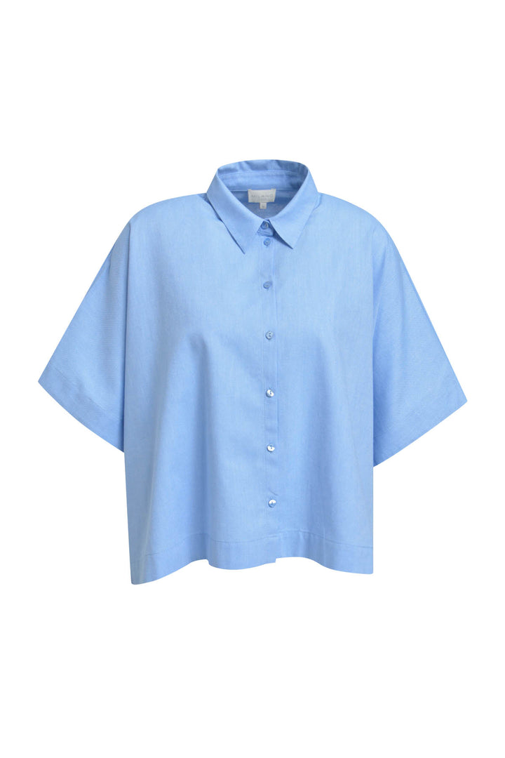 SHORTSLEEVE BLOUSE W/ AW, OCEAN PRINT 1604 Bild 1