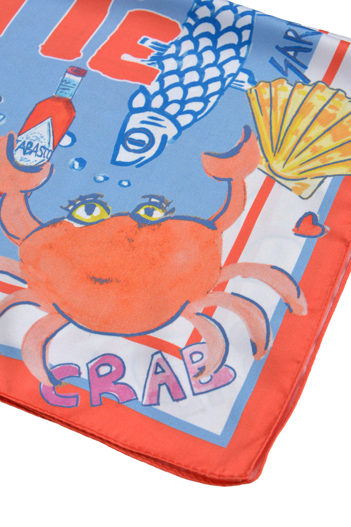 SQUARE SCARF, RED PRINT 1400 Bild 2