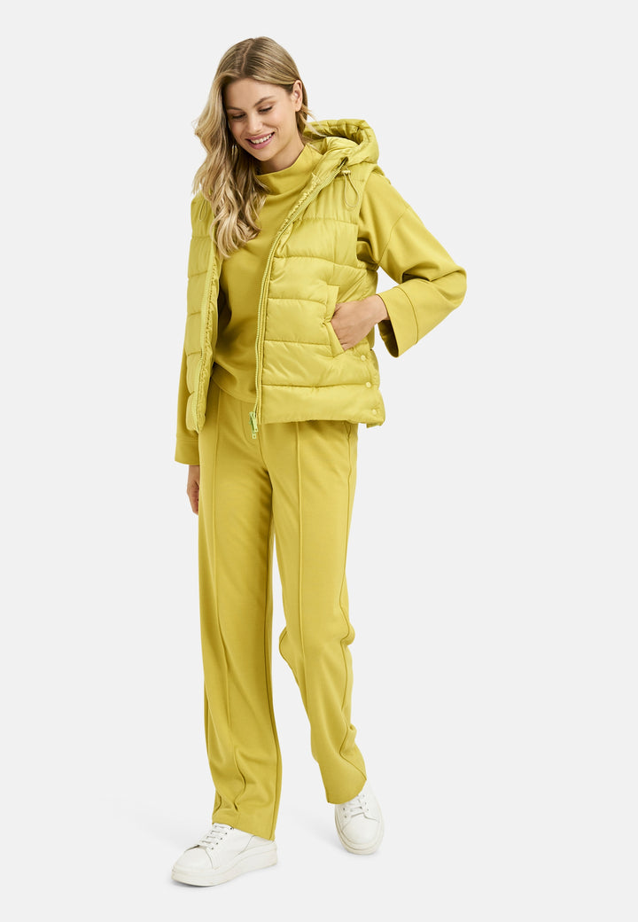 WIDELEG PANTS WITH ELASTIC WAIST AN, PISTACHIO 712 Bild 4