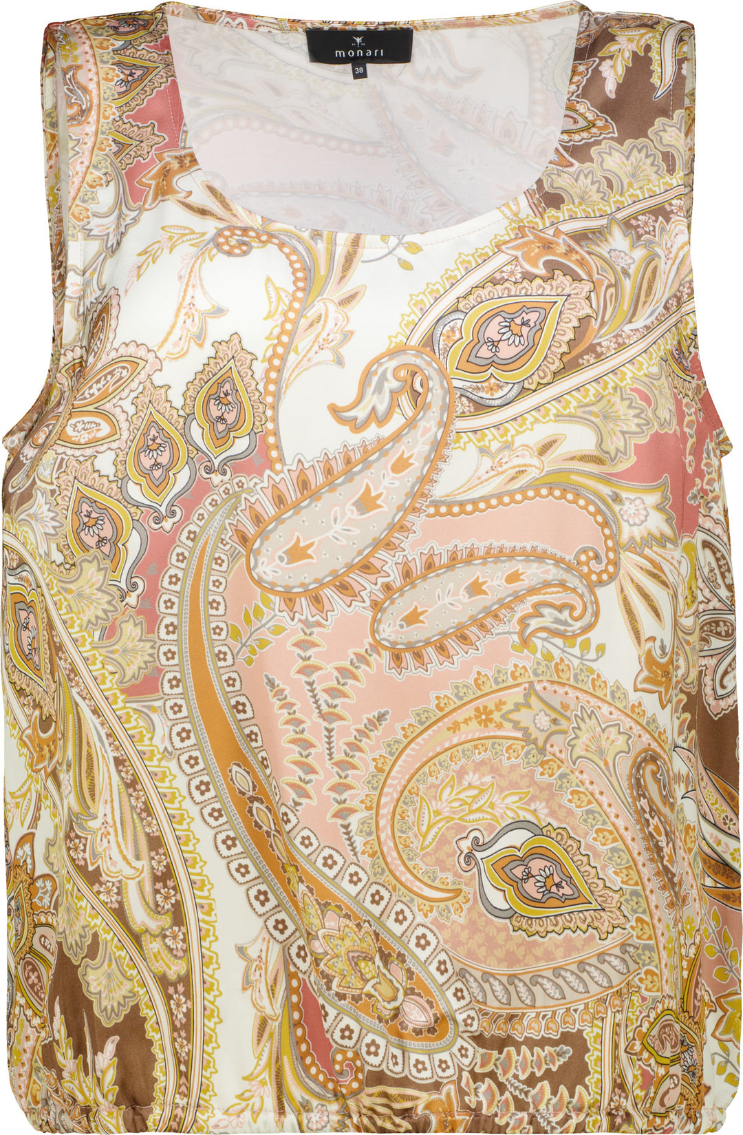 Bluse, mocca gemustert 525 Bild 1