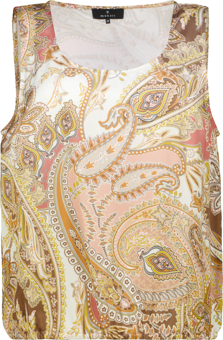 Bluse, mocca gemustert 525 Bild 1