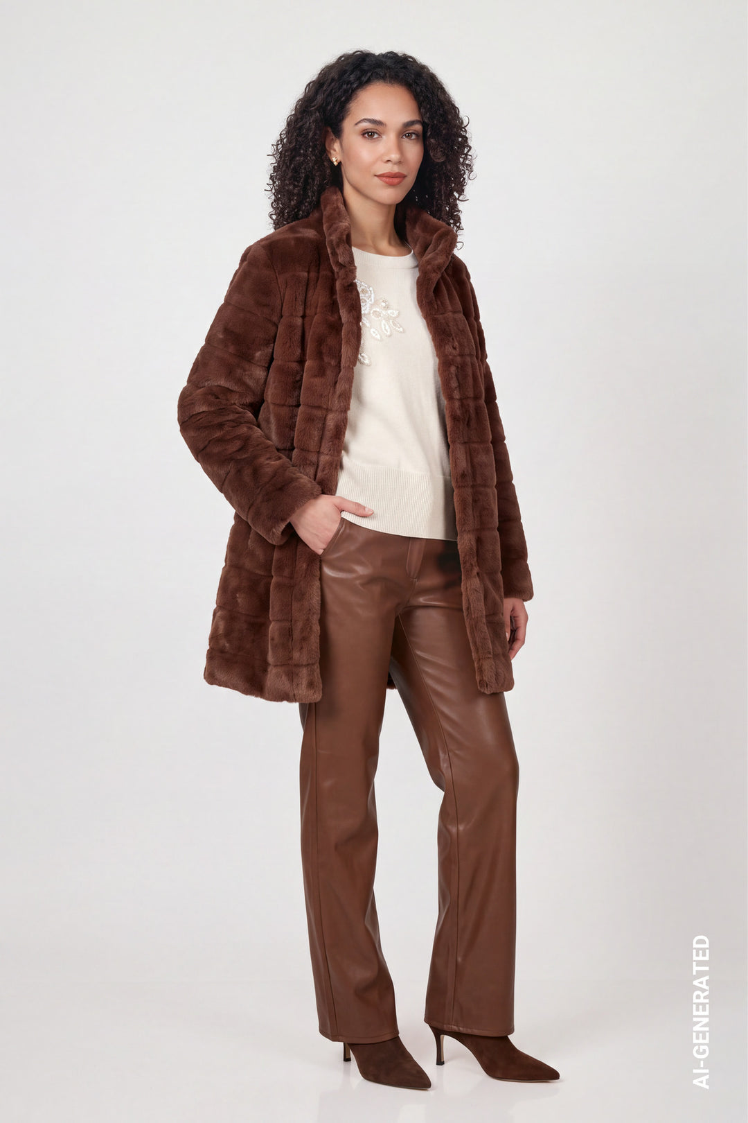 Mantel, chocolate brown 557 Bild 6