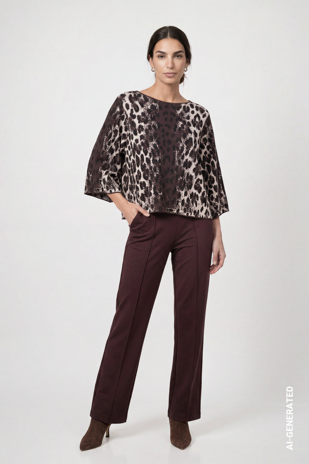 Pullover, black coffee gemustert 569 Bild 6