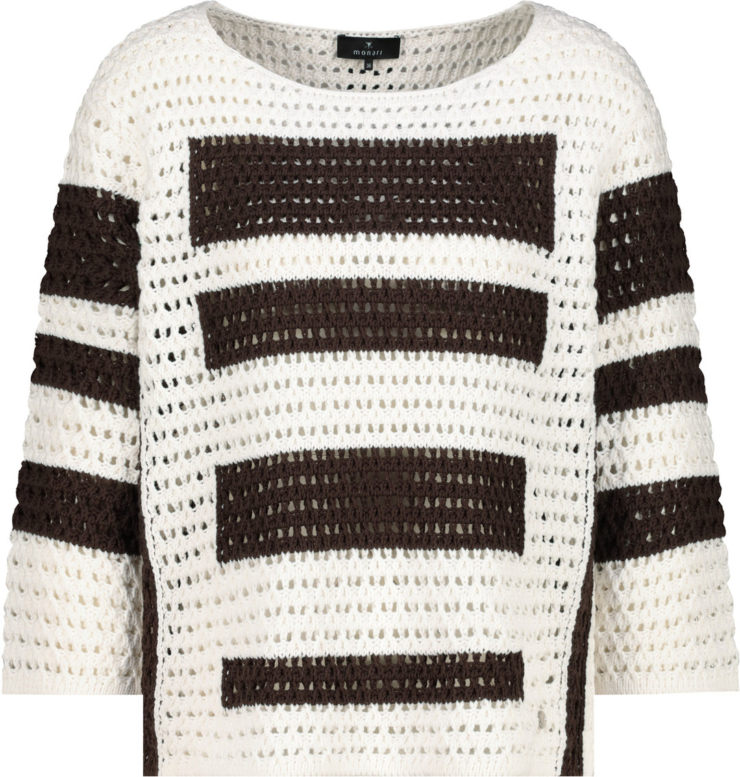 Pullover, off-white gemustert 104 Bild 1
