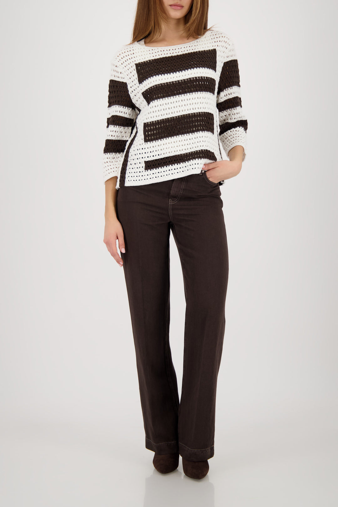 Pullover, off-white gemustert 104 Bild 6