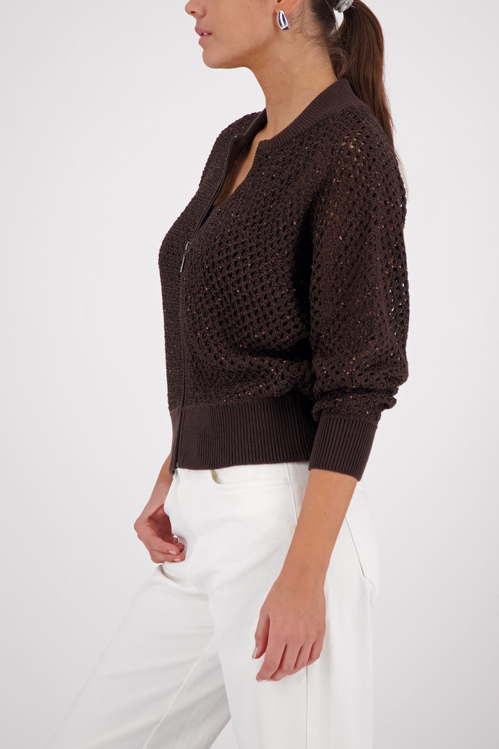 Strickjacke, dark chocolate 564 Bild 3