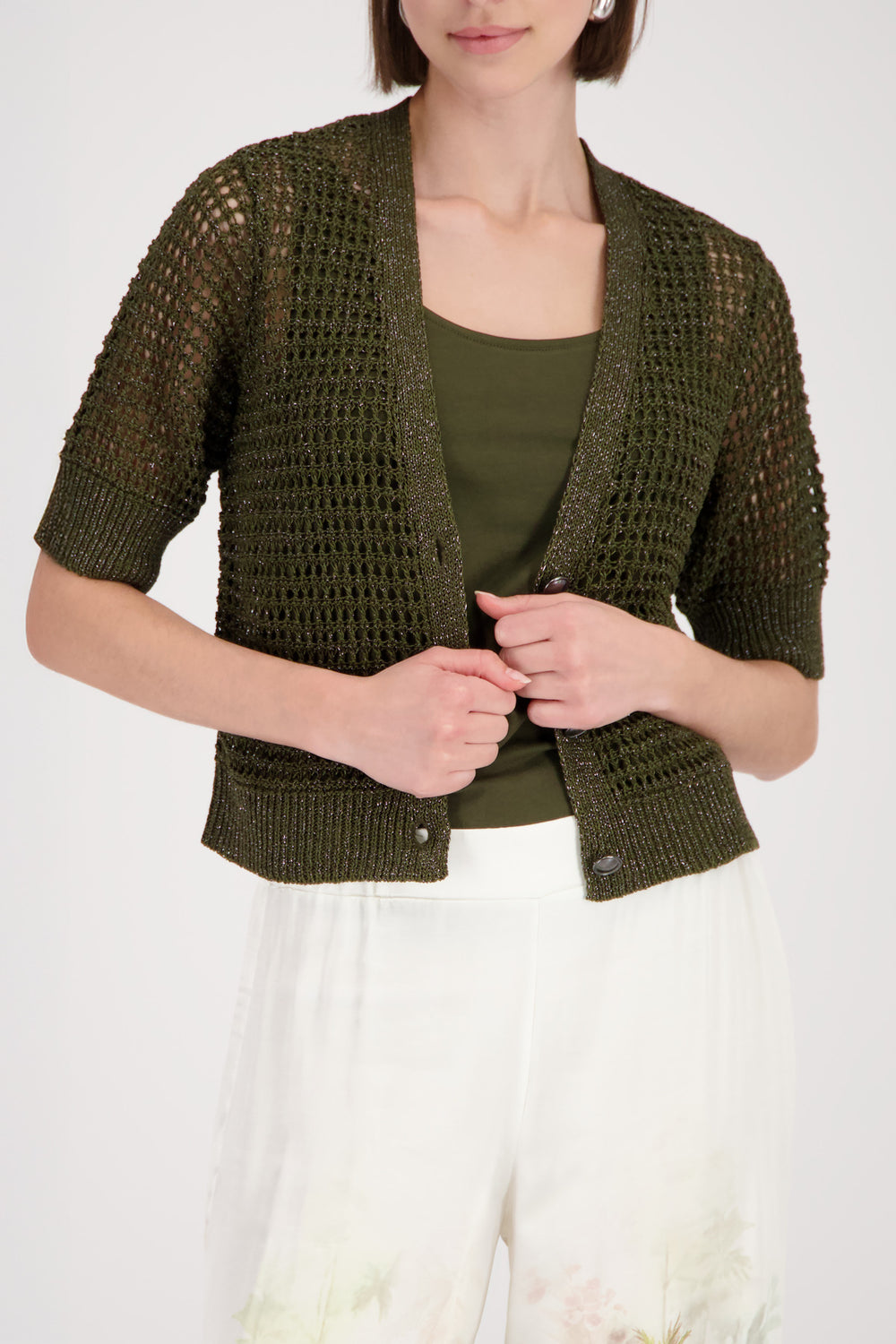 Strickjacke, olive 618 Bild 2