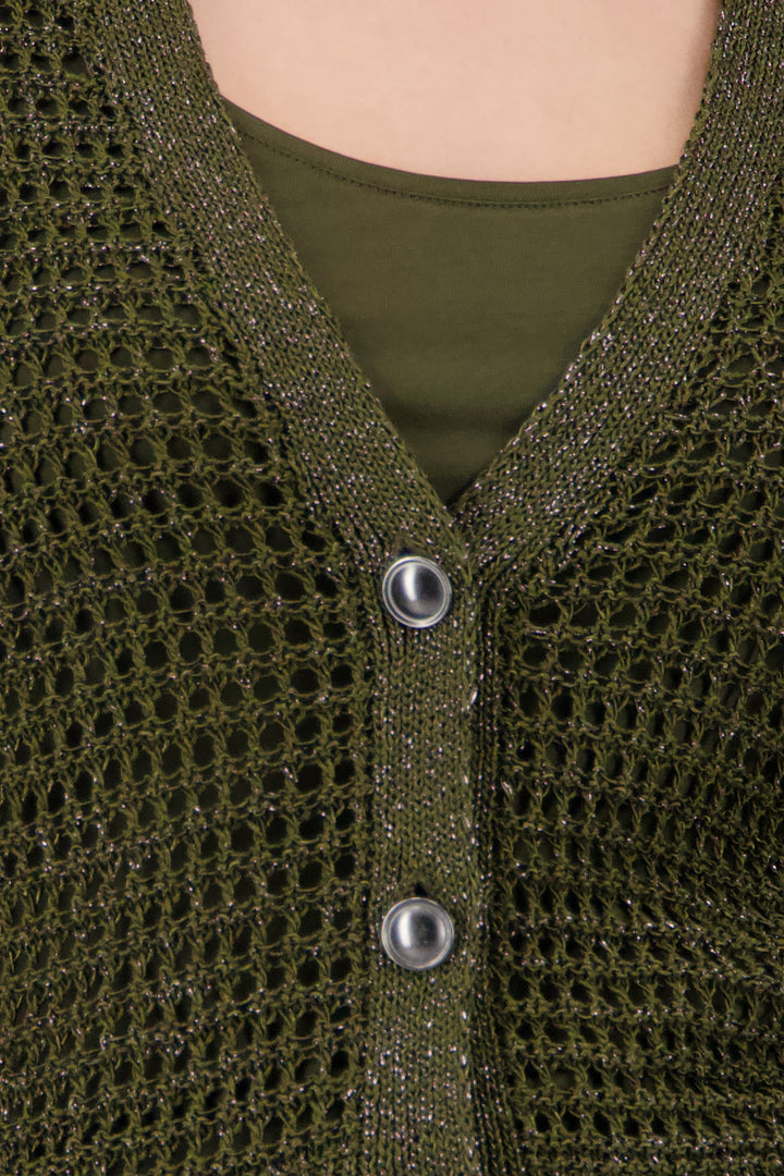 Strickjacke, olive 618 Bild 5