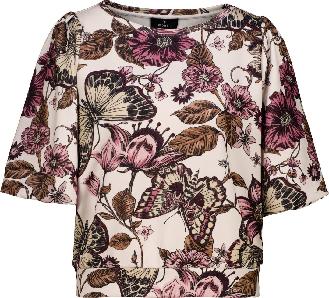 Sweatshirt, antique white gemustert 162 Bild 1