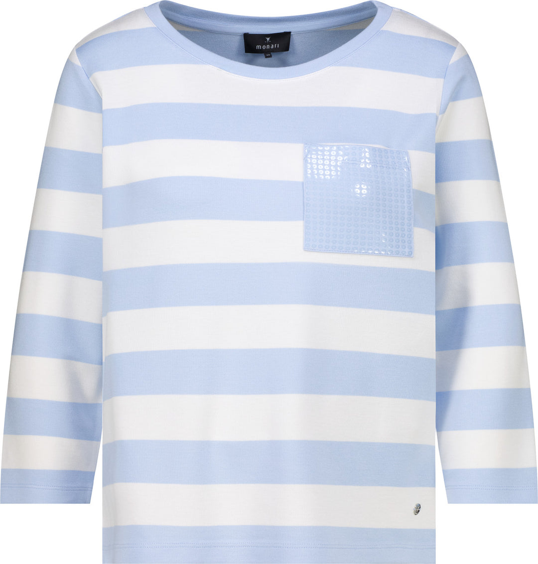 Sweatshirt, light sky ringel 739 Bild 1