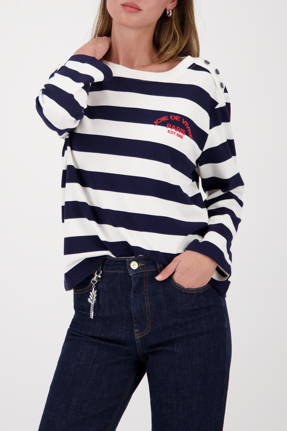 Sweatshirt, marine ringel 756 Bild 2