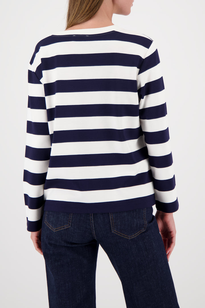 Sweatshirt, marine ringel 756 Bild 4
