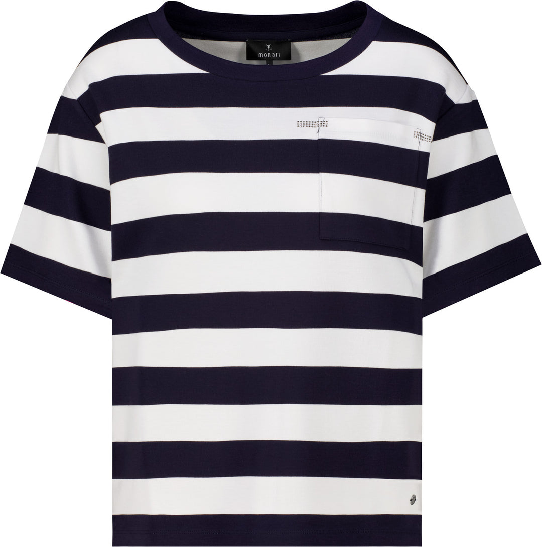 Sweatshirt, marine ringel 756 Bild 1