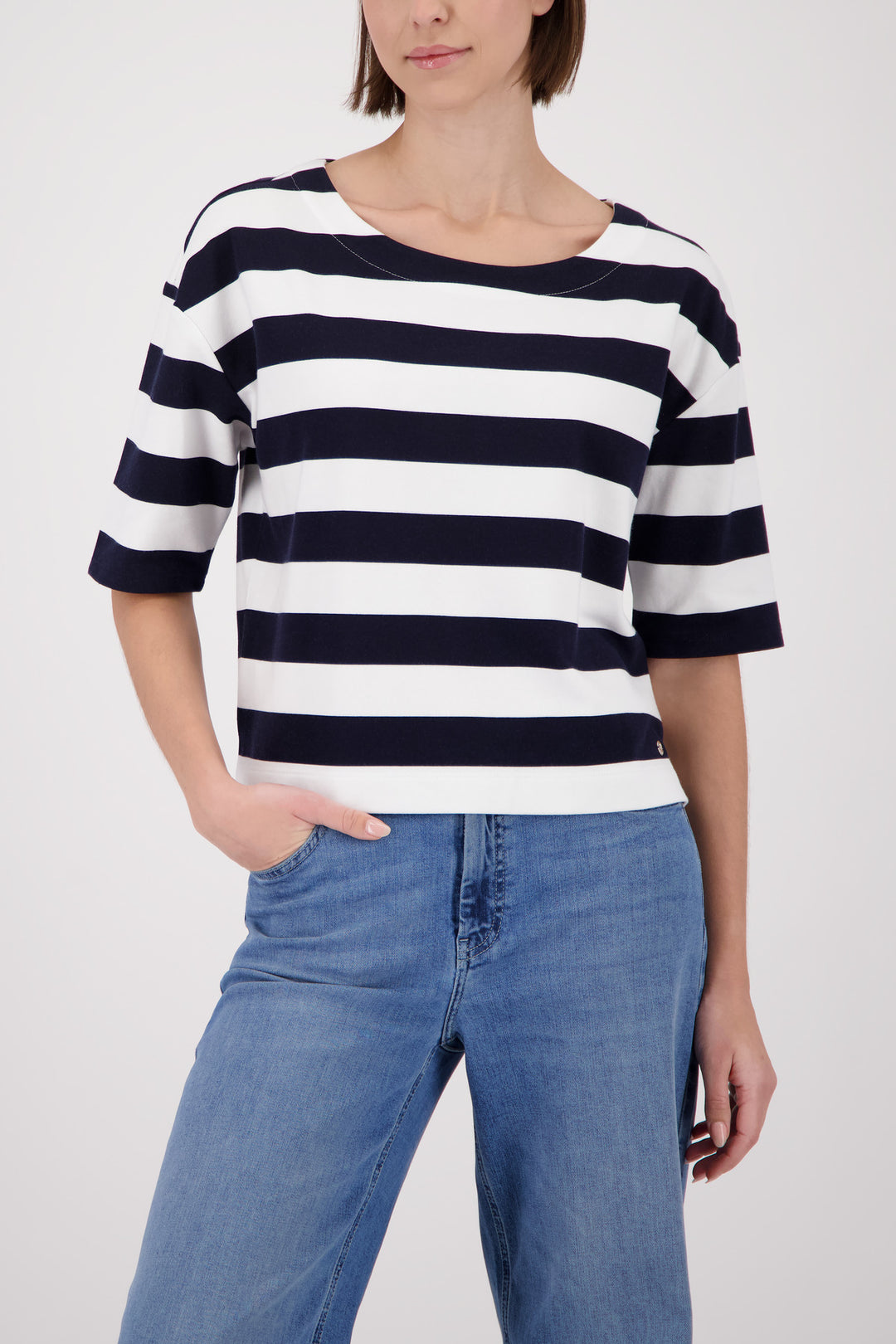 Sweatshirt, marine ringel 756 Bild 2