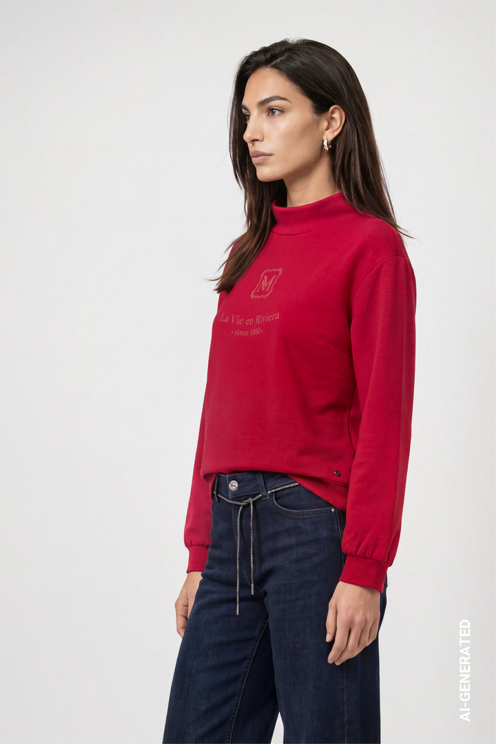 Sweatshirt, red dahlia 319 Bild 3