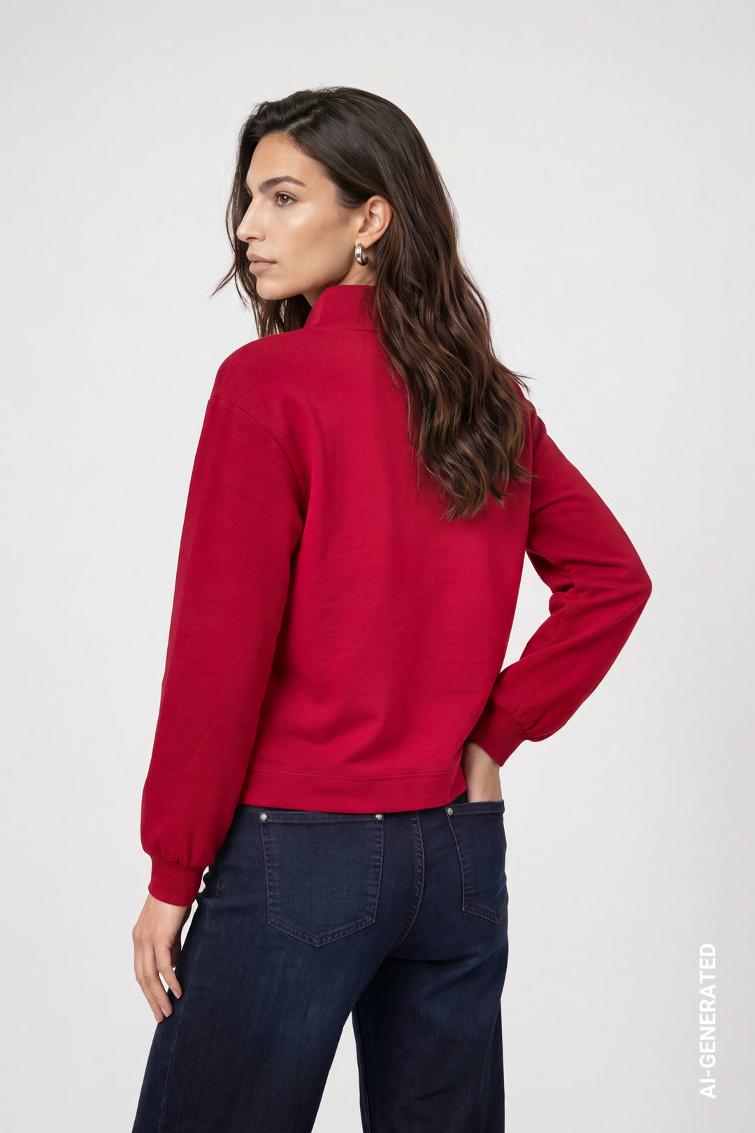 Sweatshirt, red dahlia 319 Bild 4