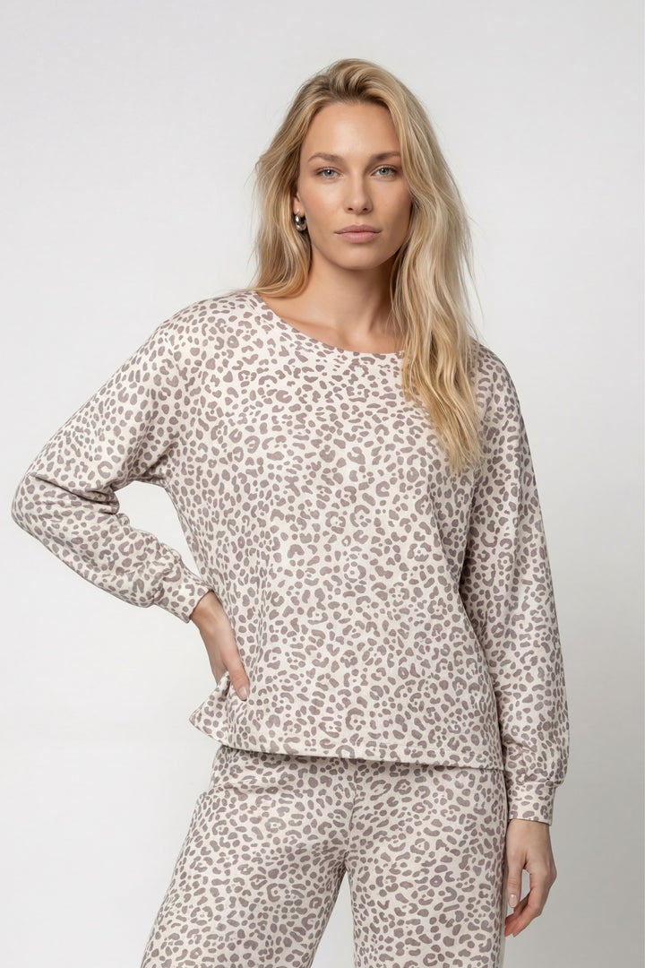 Sweatshirt, taupe gemustert 581 Bild 2